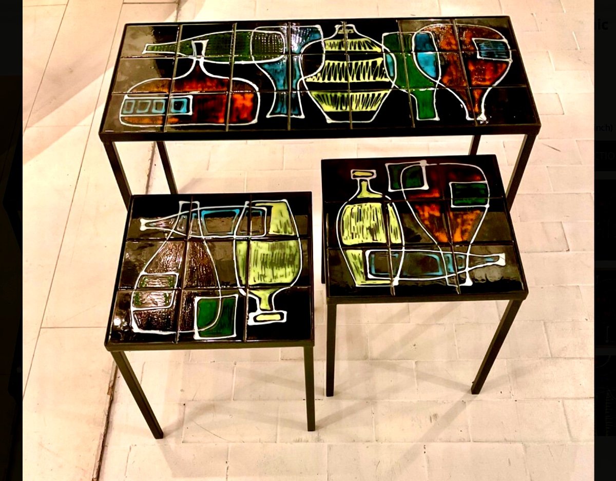 Tables Gigognes années 50